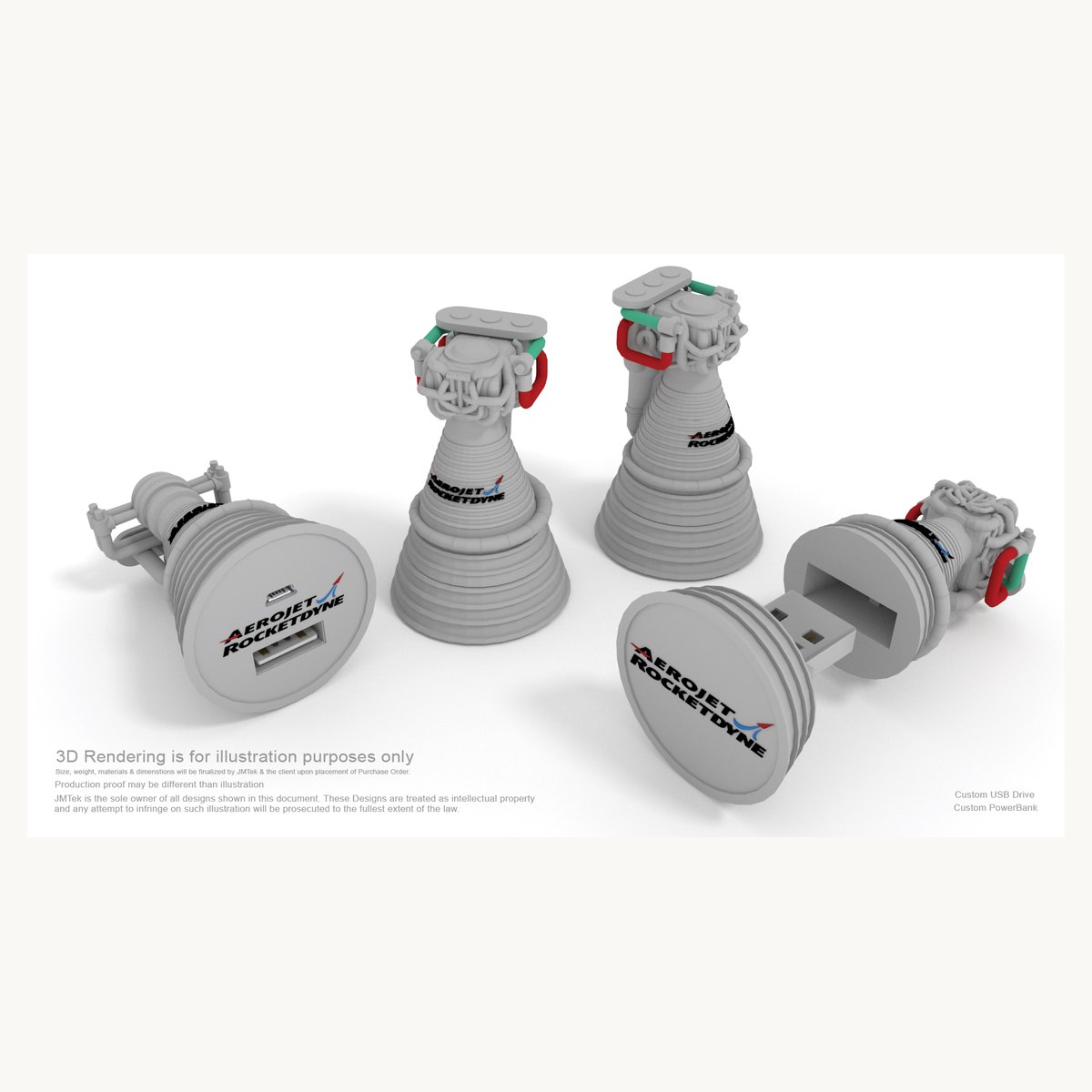 Three-dimensional render of a soft PVC figure moulded as an industrial valve